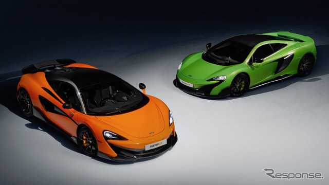 600LT（橙）と675LT（黄緑）