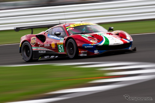 LMGTE-Proクラス優勝の#51 フェラーリ。