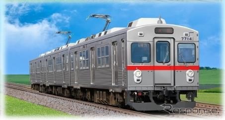 2018年度に3両編成1本、2019年度に2両編成1本が登場する赤帯車。