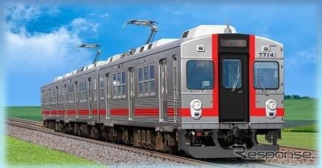 2019年度に3両編成1本が登場する赤歌舞伎色車。