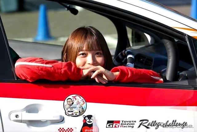 TOYOTA GAZOO Racingラリーチャレンジ参戦中のミンミン