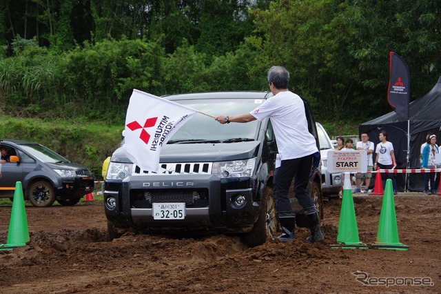 三菱自動車が開催した『デリカD：5』オーナー向けイベント『PLAY THE NATURE！TOUR「クルマの学校 ラフロード篇」』