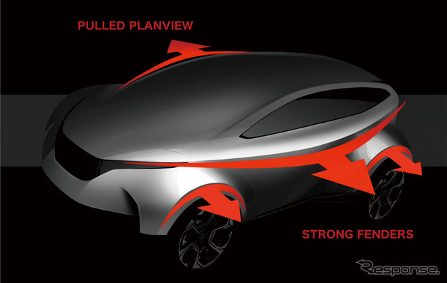 ホンダCR-V新型 エクステリアデザイン コンセプトイメージ