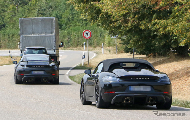 ポルシェ　718ケイマン GT4 市販型　スウープ写真