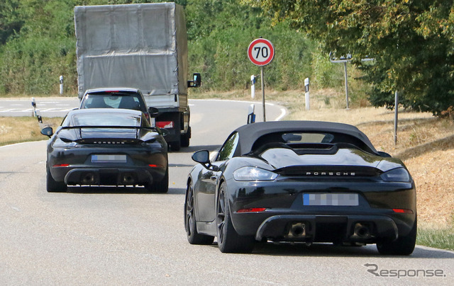 ポルシェ 718ケイマン GT4 市販型 スウープ写真