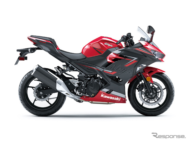 Ninja 400/キャンディパーシモンレッド×メタリックマグネティックダークグレー