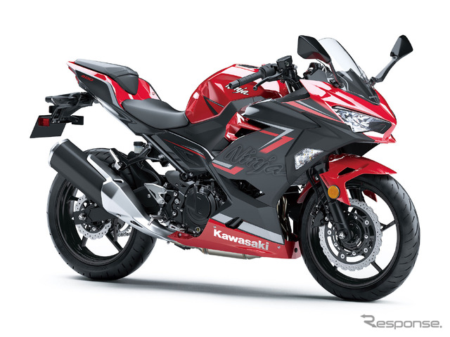 Ninja 400/キャンディパーシモンレッド×メタリックマグネティックダークグレー