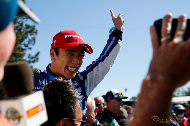 ポートランド戦でトップフィニッシュを果たした#30 佐藤琢磨。
