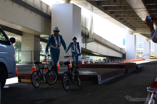 首都高速道路 緊急対応訓練(首都高速湾岸線 杉田出入口付近、9月5日)