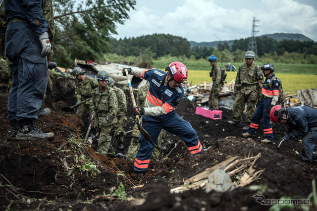 平成30年北海道胆振東部地震（9月7日、北海道厚真町）　(c) Getty Images