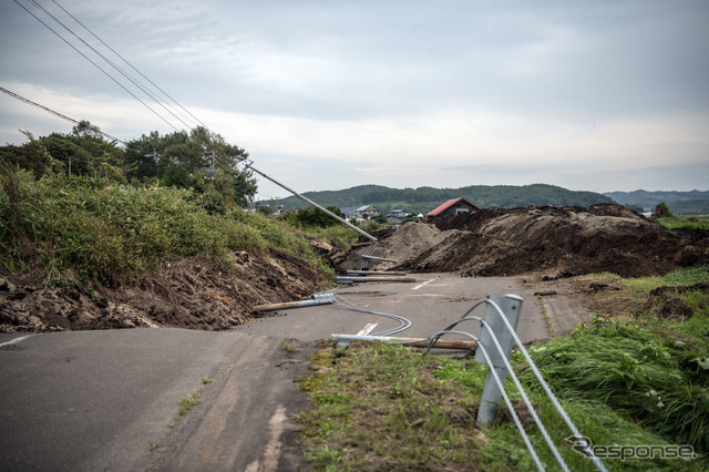 平成30年北海道胆振東部地震（9月7日、北海道厚真町）　(c) Getty Images