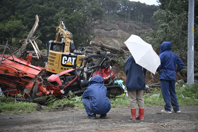 平成30年北海道胆振東部地震（9月7日撮影、北海道厚真町）　(c) Getty Images