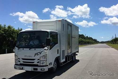 東京アールアンドデーが開発した燃料電池(FC)小型トラック