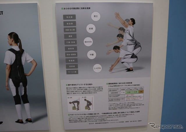 国際物流総合展:UPRの無動力アシストスーツ