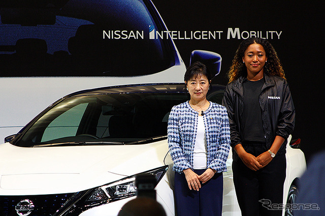 大坂なおみ(日産グローバル本社ギャラリー、9月13日)