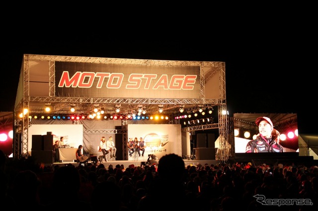 2017年のMotoGP日本グランプリ前夜祭ステージの様子