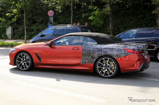 BMW 8シリーズカブリオレ（M850i）スクープ写真