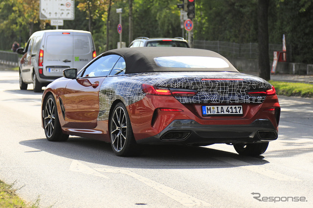 BMW 8シリーズカブリオレ(M850i)スクープ写真