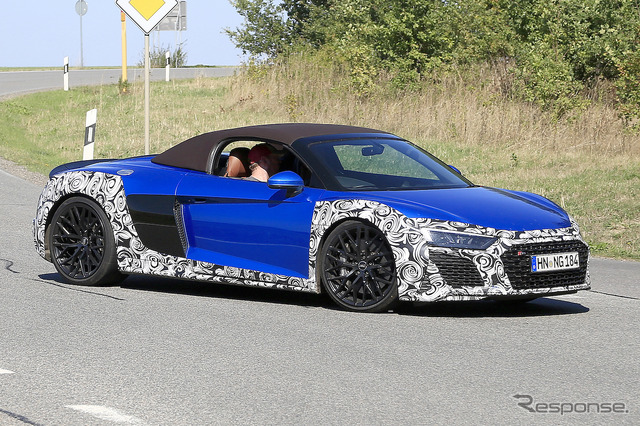 アウディ R8 GTスパイダー スクープ写真