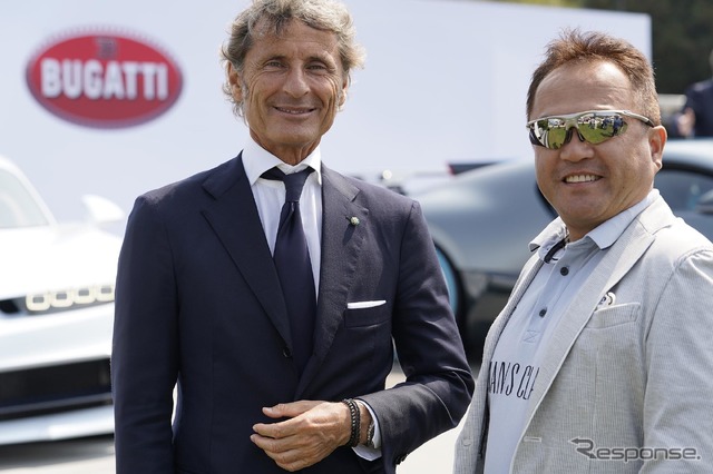 ステファン・ヴィンケルマンCEO(左)と西川淳氏(右)