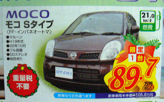 【値引き情報】売り切れ御免 各社軽&コンパクトが大幅値引き