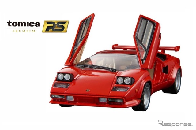 1/43スケールのダイキャスト製ミニカー「トミカプレミアムRS ランボルギーニ カウンタック LP500S」