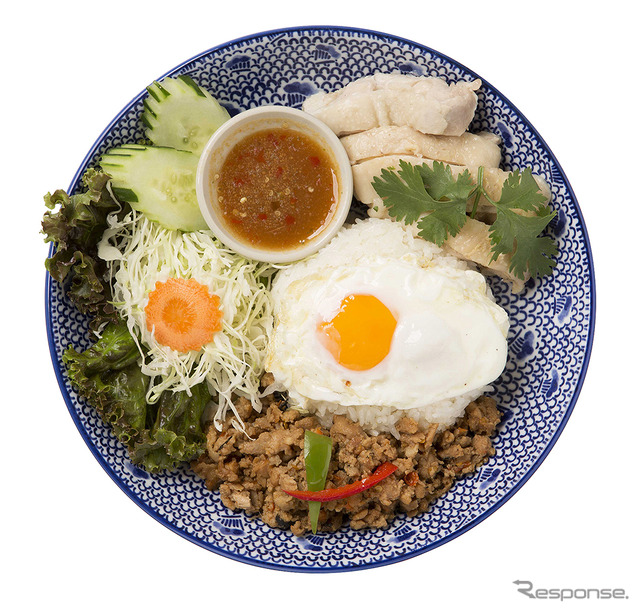 屋台飯 ガパオ&カオマンガイ丼(タイ料理サイアムオーキッドSupreme)