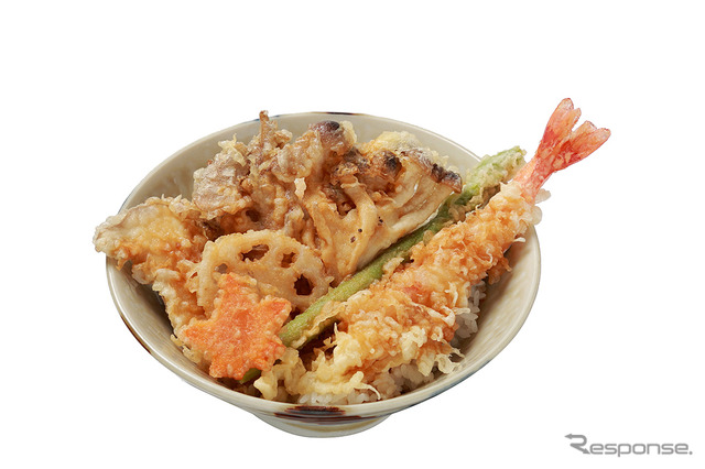秋のきのこ天丼(噺屋)