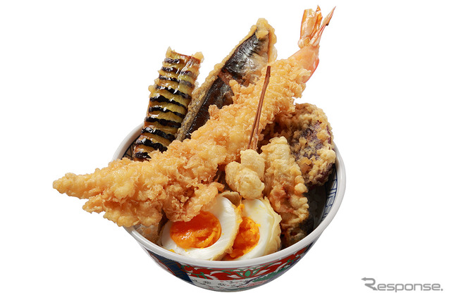 超特大海老と秋の味覚天丼(銀座ハゲ天)