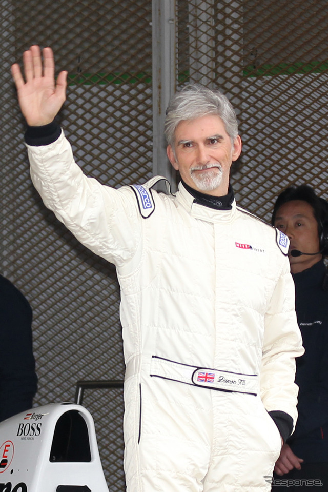 2017年のF1日本GPに来場したデイモン・ヒル