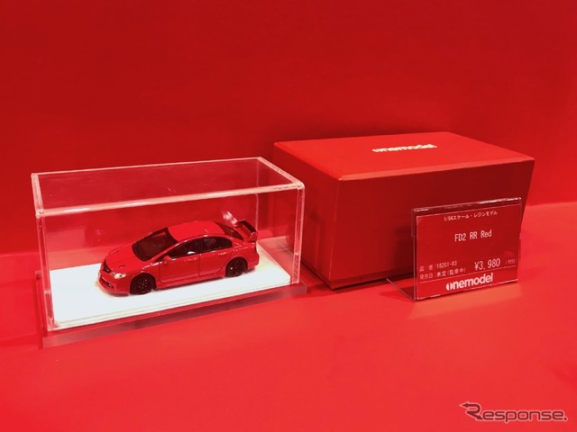 Onemodel 1/64スケール シビック TYPE R(FD2)無限RR(全日本模型ホビーショー2018)