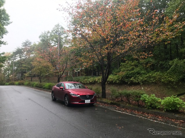 すでに羽鳥湖高原周辺、かなり木々は色づいていた。