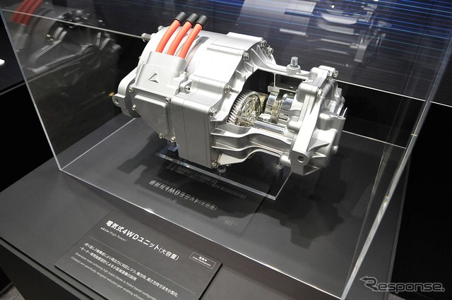 目下開発中の電気式4WDユニット「eAxle」(大容量タイプ)