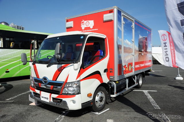 日野レンジャー・ダカールラリー参戦車（東京モーターフェス2018、はたらくクルマ展示）