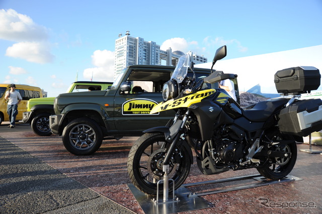 Vストローム250(アウトドア車両展示、東京モーターフェス2018)