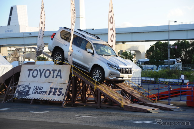 トヨタ・ランドクルーザープラド(オフロード同乗試乗体験、東京モーターフェス2018)