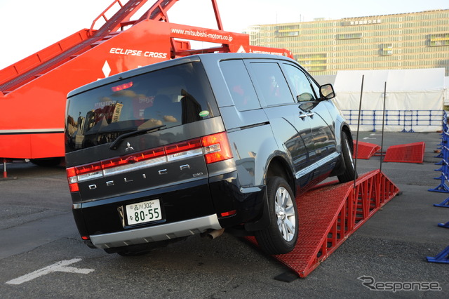 三菱デリカD:5(オフロード同乗試乗体験、東京モーターフェス2018)