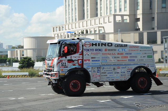 日野レンジャー・ダカールラリー参戦車(デモラン、東京モーターフェス2018)