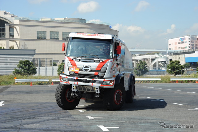 日野レンジャー・ダカールラリー参戦車(デモラン、東京モーターフェス2018)