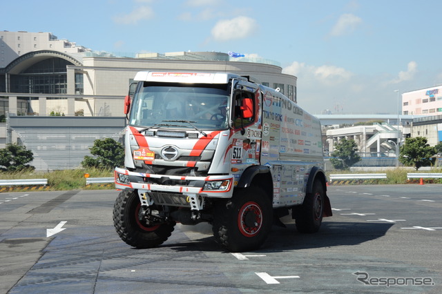 日野レンジャー・ダカールラリー参戦車（デモラン、東京モーターフェス2018）