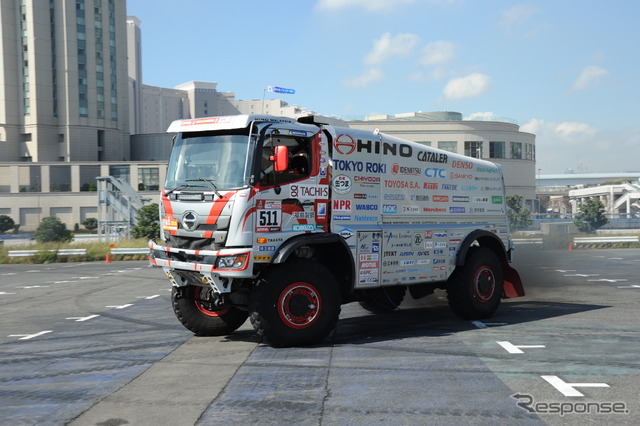 日野レンジャー・ダカールラリー参戦車(デモラン、東京モーターフェス2018)