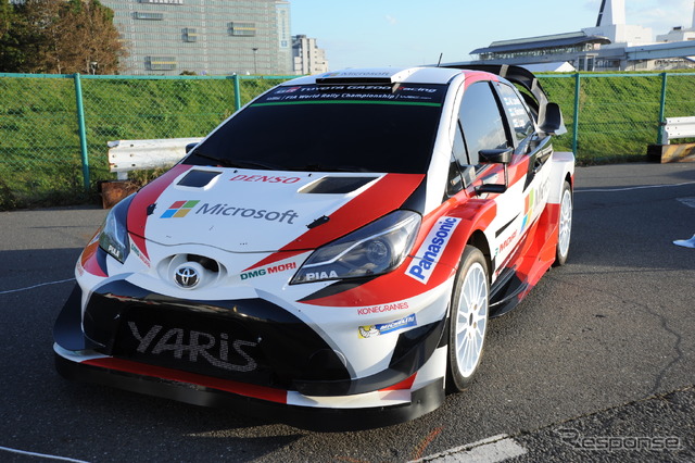 トヨタ・ヤリスWRC2017年参戦デザイン(東京モーターフェス2018お台場第二特設会場)