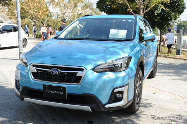 スバルXV e-BOXERプロトタイプ(東京モーターフェス2018、セーフティ&エコ展示)