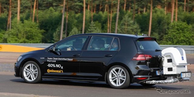 コンチネンタルの最新48Vマイルドハイブリッド技術を搭載したVWゴルフのプロトタイプ車