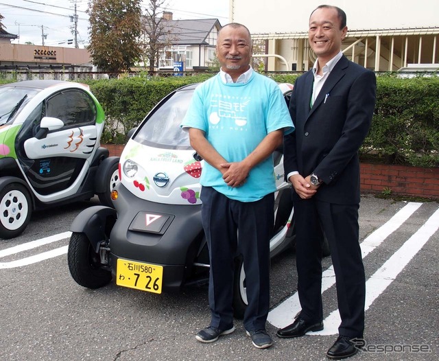 片山津温泉観光協会 事務局長の大中昌孝氏(左)と、加賀市観光交流機構事務局長の園田 一氏