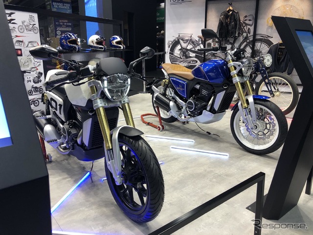 プジョーモーターサイクル『P2Xコンセプト』と『P2Xカフェレーサー・コンセプト』(パリモーターショー2018)