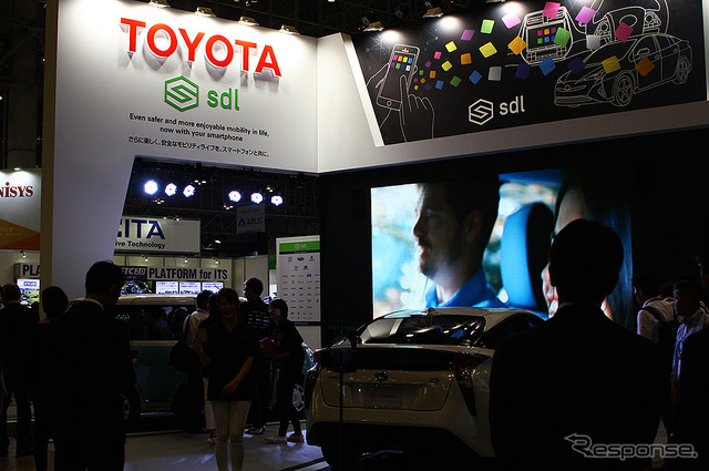 トヨタブース SDL対応「カーナビタイム」(CEATEC 2018)