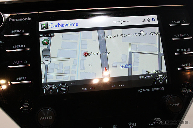 トヨタブース SDL対応「カーナビタイム」(CEATEC 2018)