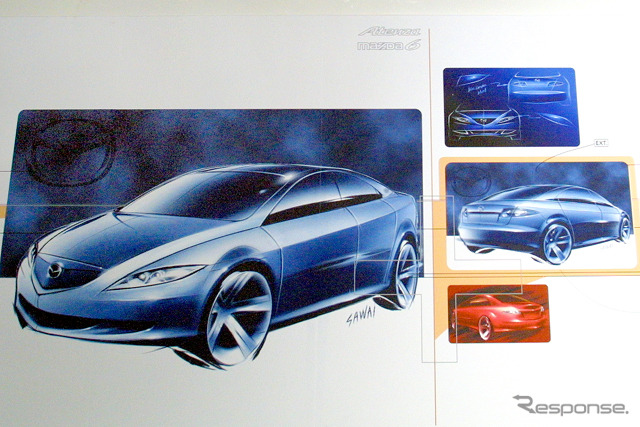 【東京シヨー2001出品車】マツダ『アテンザ』---そんなデザインできるの?