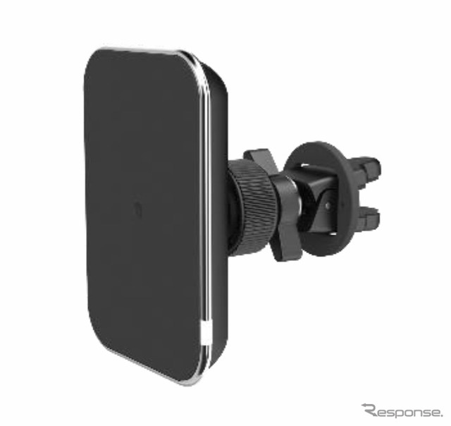 AQ.ワイヤレス充電スマートフォンホルダー(マグネットキャッチ、エアコン取付タイプ)